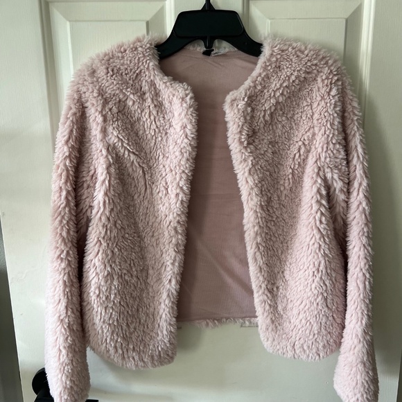 Light Pink Faux Fur Jacket / Coat - Picture 1 of 6